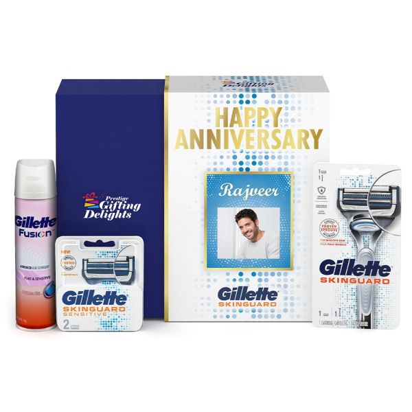 Gillette Skinguard Razor Shaving Anniversary Gift Pack for Men