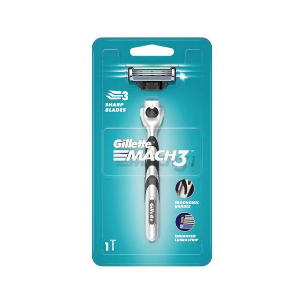 Gillette Mach3 Razor Shaving Anniversary Gift Pack for Men with 4 Cartridge