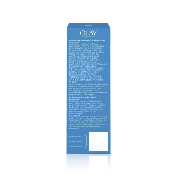 Olay Hydration Boost Kit for a Dewy Glow – Serum + Cleanse Congratulation Gift Pack