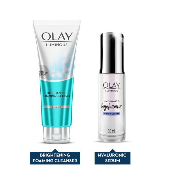 Olay Hydration Boost Kit for a Dewy Glow – Serum + Cleanse Thank You Gift Pack