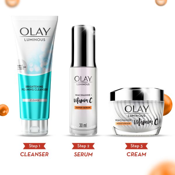 Olay Vitamin C Kit for 2X Glow – Serum + Cleanser Anniversary Gift Pack