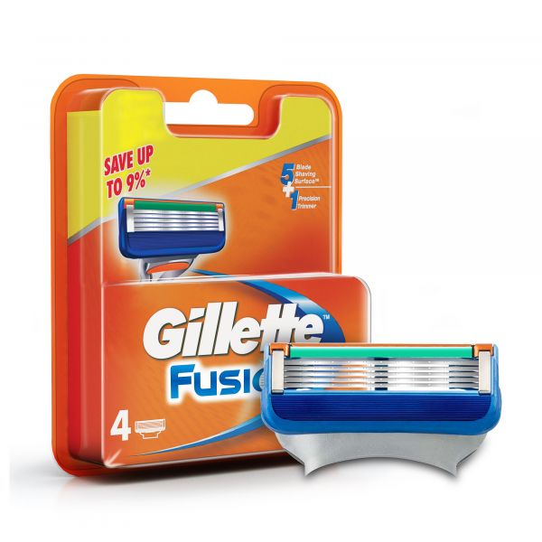 Gillette Fusion Razor Shaving Birthday Gift Pack for Men with 4 Cartridge