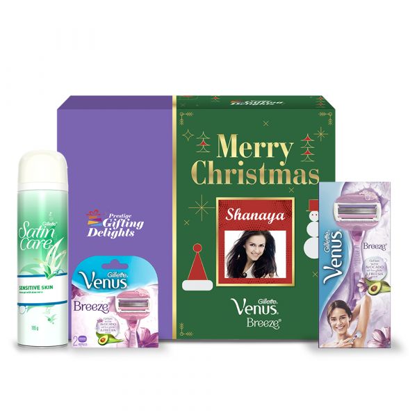 Gillette Venus Breeze Razor Shaving Christmas Gift Pack for Women