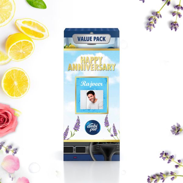 Ambi Pur Car Freshener Gel, Pack of 3s Anniversary Gift Pack
