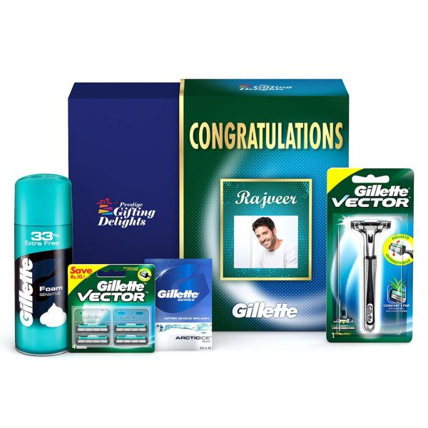 Gillette Vector Shaving Congratulations Gift Pack