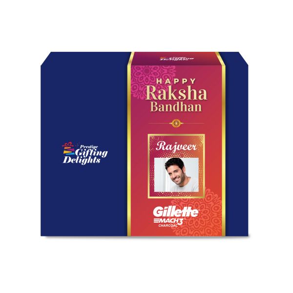 Gillette Mach3 Red Charcoal Rakhi Gift Pack