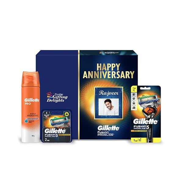 Gillette Fusion Proglide Razor Shaving Anniversary Gift Pack for Men