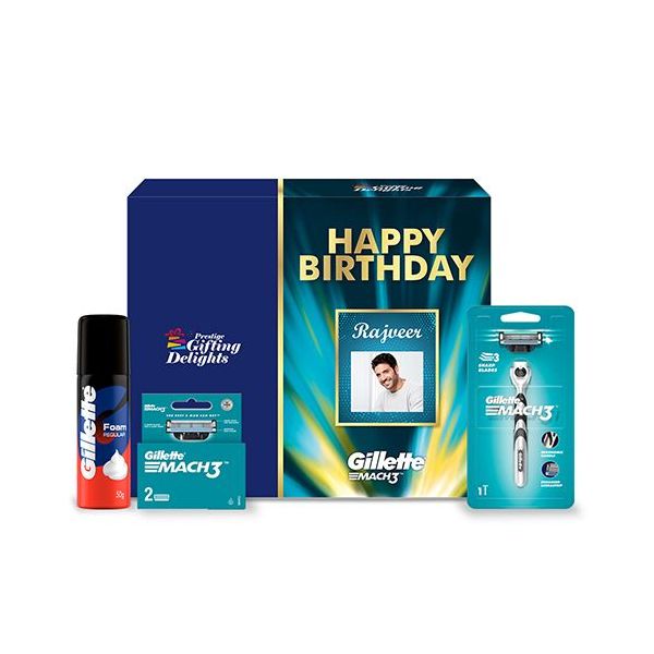 Gillette Mach3 Razor Birthday Gift Pack for Men