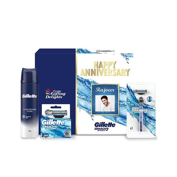Gillette Mach3 Start Razor Shaving Anniversary Gift Pack for Men