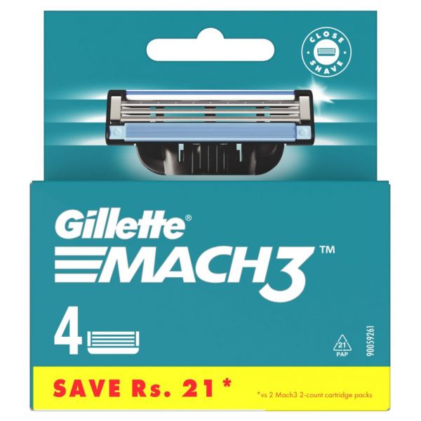 Gillette Mach3 Razor Shaving Congratulations Gift Pack for Men with 4 Cartridge
