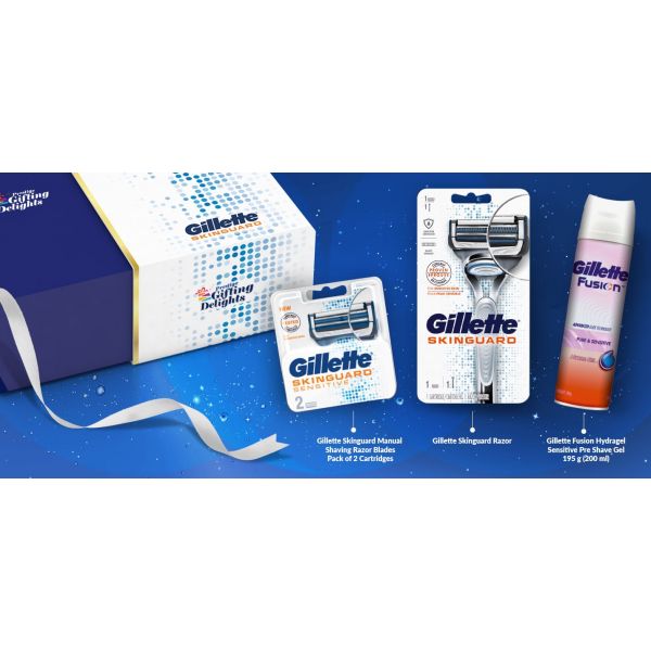 Gillette Skinguard Razor Shaving Birthday Gift Pack for Men