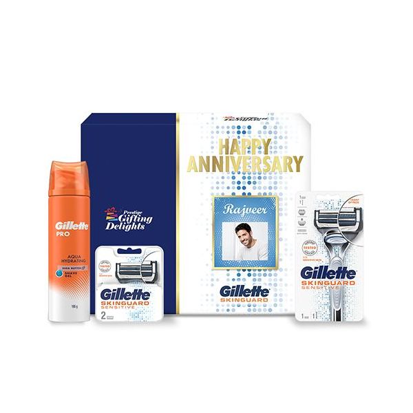 Gillette Skinguard Razor Shaving Anniversary Gift Pack for Men