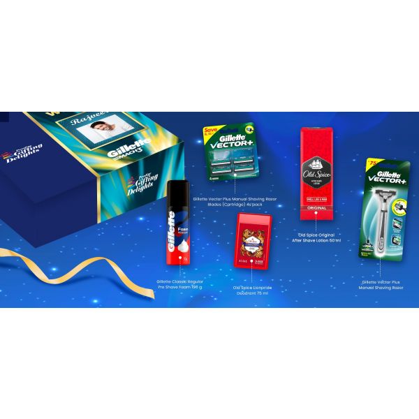 Gillette Vector Personal Care Complete Shaving Thank You Gift Pack