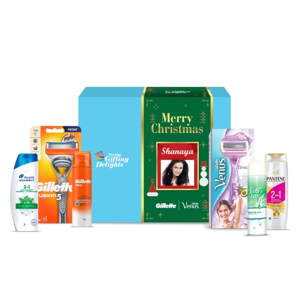 Gillette Venus + Fusion Manual Shaving & Haircare Christmas Kit For Him And Her