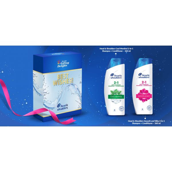 Head & Shoulders 2-in-1 Anti Dandruf Hair Shampoo & Conditioner Congratulations Gift Pack