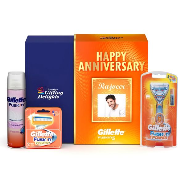 Gillette Fusion Power Razor Shaving Anniversary Gift Pack for Men