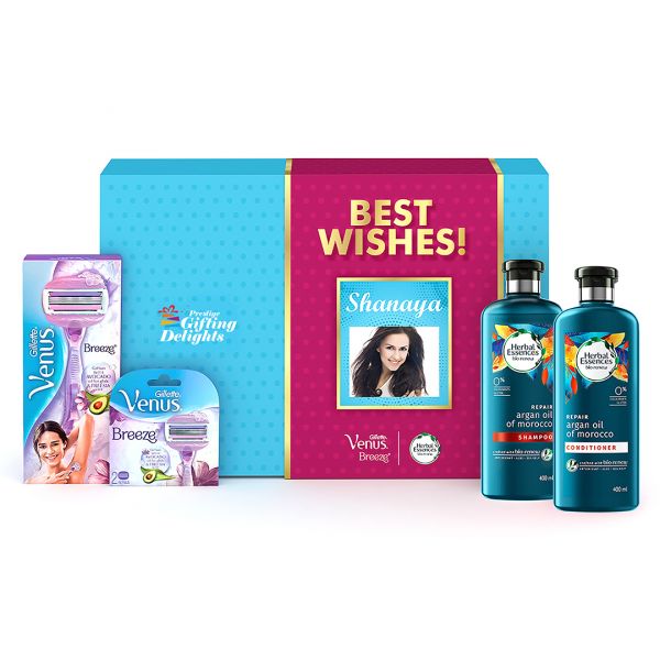Gillette Venus Breeze & Premium Beauty Bath Best Wishes Gift Pack