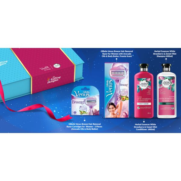 Gillette Venus Breeze & Premium Beauty Bath Valentines Gift Pack