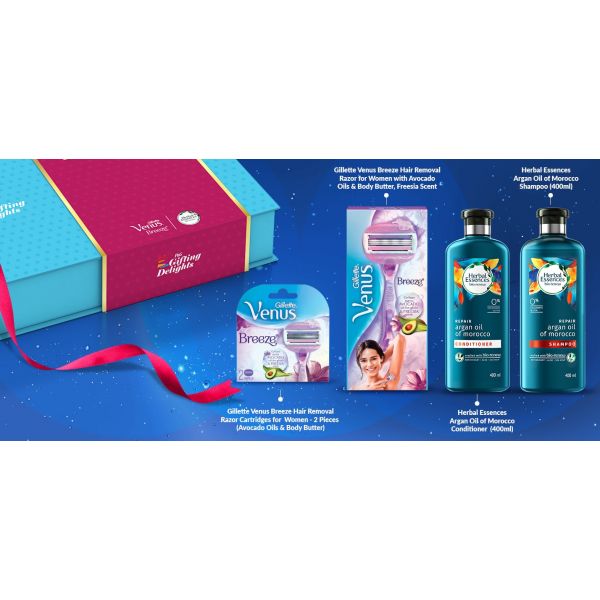 Gillette Venus Breeze & Premium Beauty Bath Congratulations Gift Pack