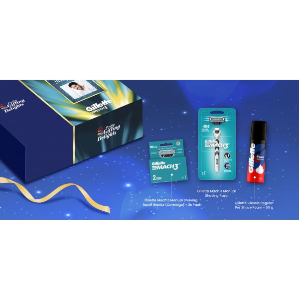Gillette Mach3 Razor Birthday Gift Pack for Men