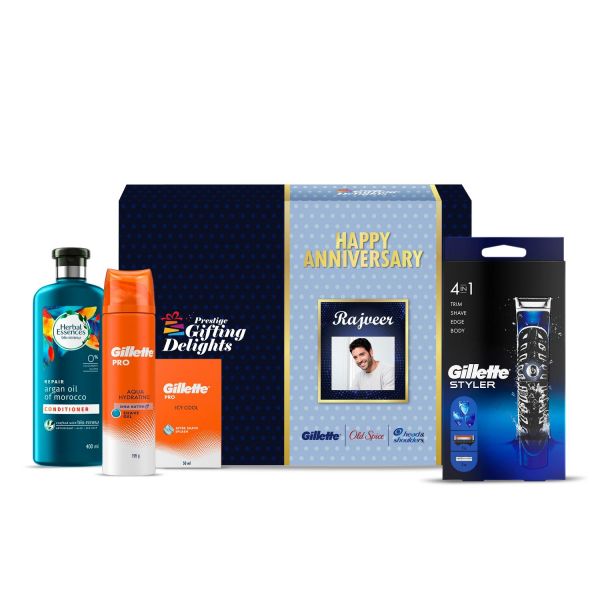 Men's Personal Care Essentials Happy Anniversary Gift Pack