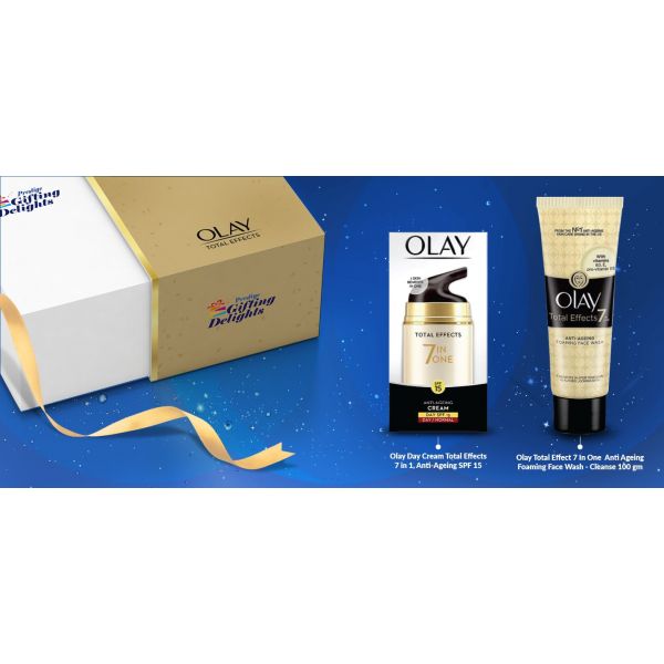 Olay Total Effects 7 in One Anti-Ageing Day Cream Regimen Birthday Gift Pack