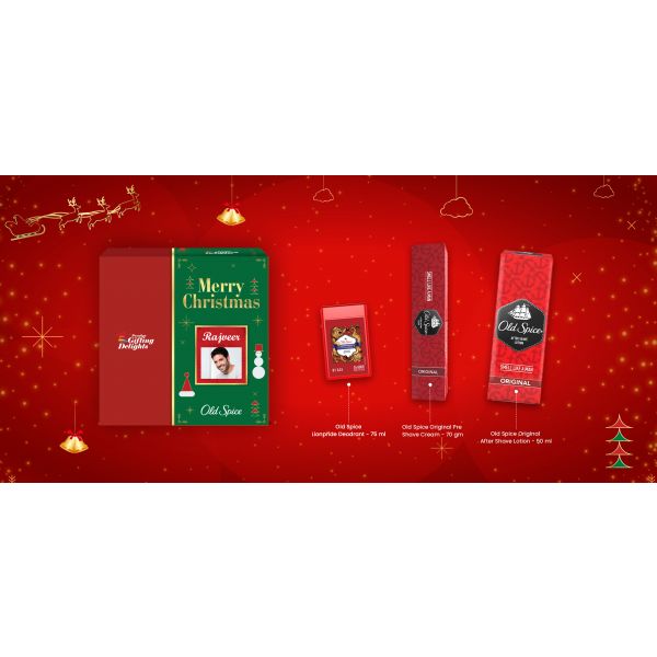 Old Spice Original Deodorant Personal Grooming Christmas Gift Set for Men