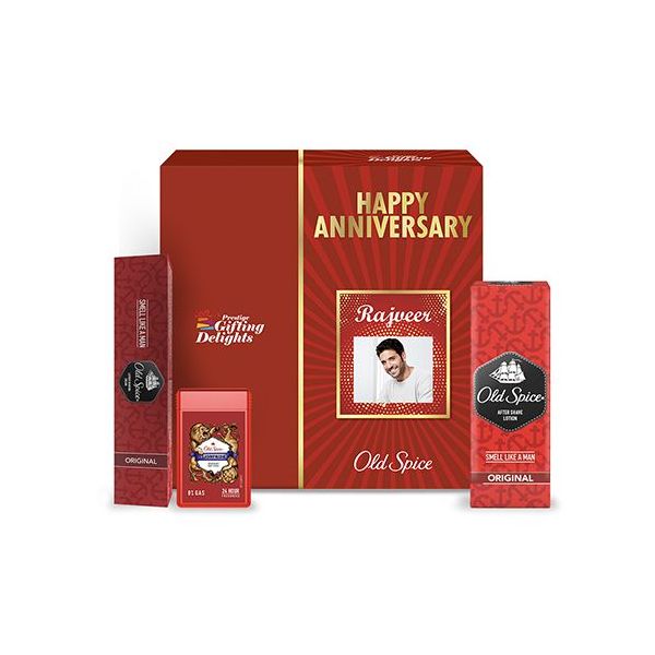 Old Spice Original Deodorant Personal Grooming Anniversary Gift Set for Men