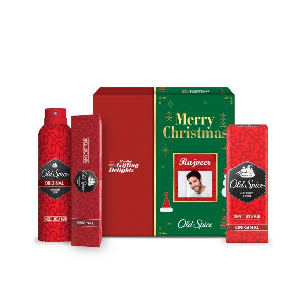 Old Spice Original Perfume Personal Grooming Christmas Gift Set for Men