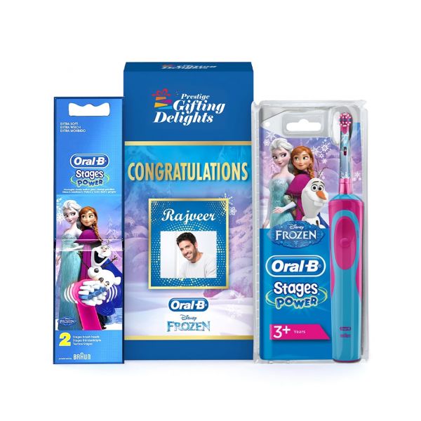Oral-B Kids Electric Rechargeable Toothbrush Congratulations Gift Pack