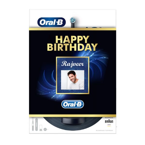 Oral-B iO8 Black Ultimate Clean Electric Toothbrush with a Travel Case Birthday Gift Pack