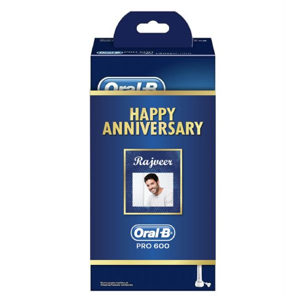 Oral-B Pro 600 Cross Action Electric Rechargeable Toothbrush Anniversary Gift Pack