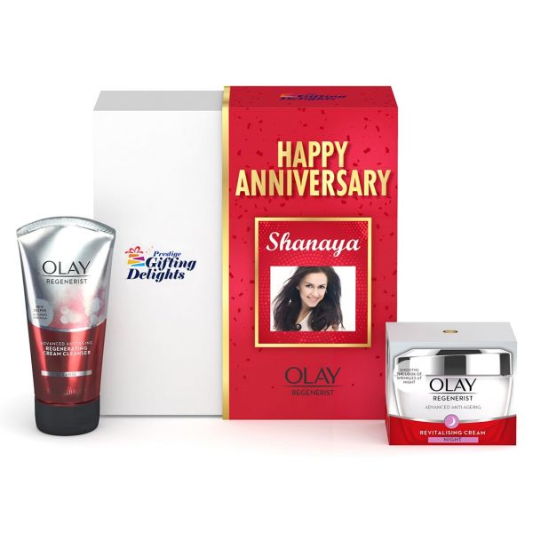 Olay Regenerist Deep Hydration Night Cream Regimen Anniversary Gift Pack