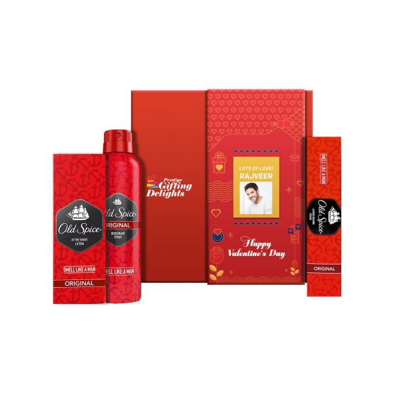 Old Spice Original Perfume Personal Grooming Valentines Gift Set for Men