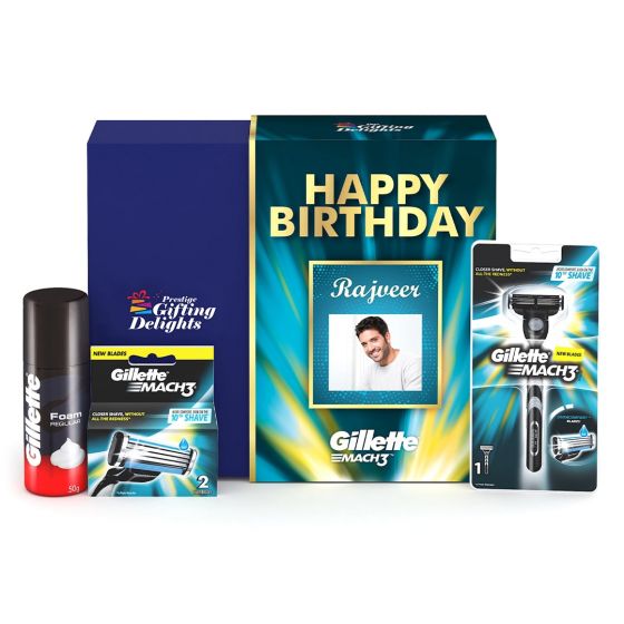 Gillette Mach3 Razor Birthday Gift Pack for Men