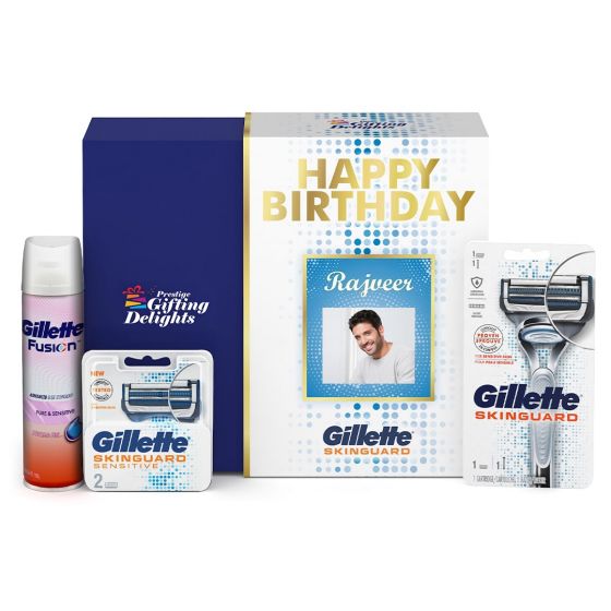 Gillette Skinguard Razor Shaving Birthday Gift Pack for Men