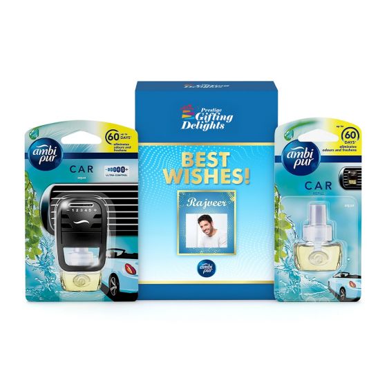 Ambi Pur Car Air Freshener Starter Best Wishes Gift Pack 
