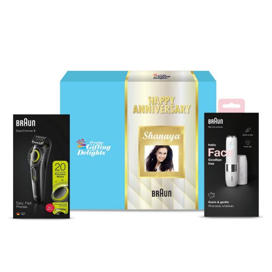 Braun Trimmers Happy Anniversary Gift Set For The Couple