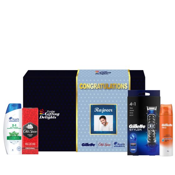 Men's Grooming Essentials Congratulations Gift Pack
