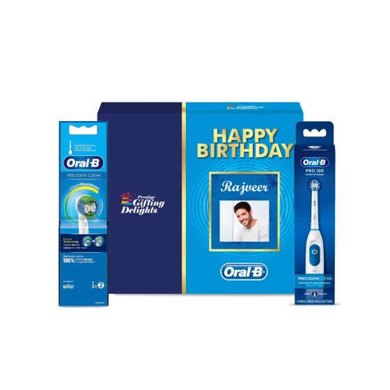 Oral-B Pro-Health Precision Clean Electric Toothbrush Happy Birthday Gift Pack