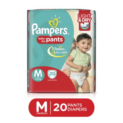 Pampers Pants Diapers Medium Size 20 pc pack
