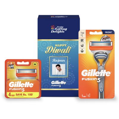 Gillette Fusion Razor Shaving Diwali Gift Pack for...