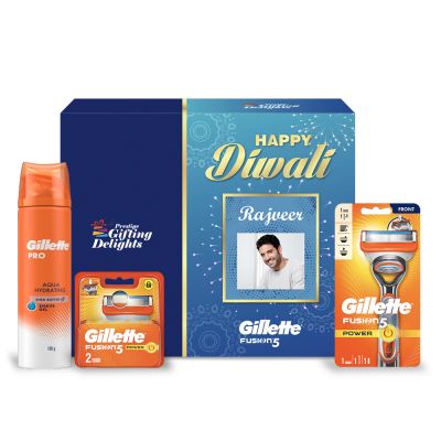 Gillette Fusion Power Razor Shaving Diwali Gift Pa...