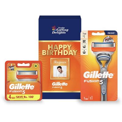 Gillette Fusion Razor Shaving Birthday Gift Pack f...