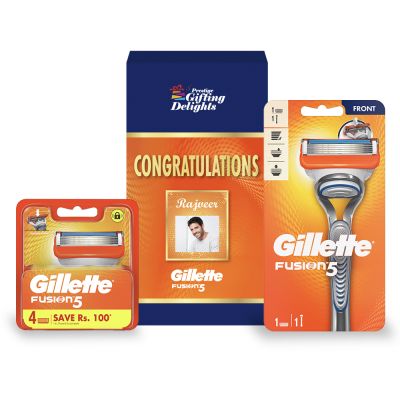 Gillette Fusion Razor Shaving Congratulations Gift...