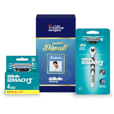 Gillette Mach3 Razor Shaving Diwali Gift Pack for ...