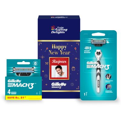 Gillette Mach3 Razor Shaving New Year Gift Pack fo...