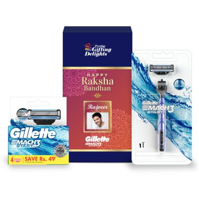 Gillette Mach3 Start Razor Shaving Rakhi Gift Pack...