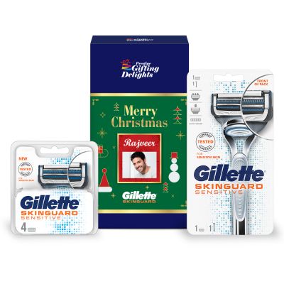 Gillette Skinguard Razor Shaving Christmas Gift Pa...