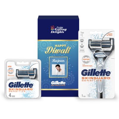Gillette Skinguard Razor Shaving Diwali Gift Pack ...